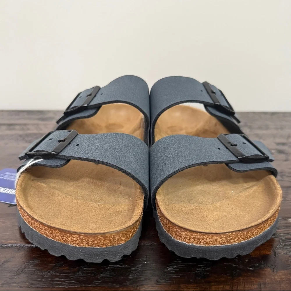 Birkenstock NWT Arizona Double Buckle Sandals in Basalt Gray L11, M9, EU 42